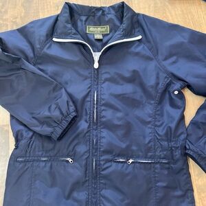 Women’s Vintage Eddie Bauer Navy Blue Windbreaker Jacket
